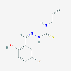 molecular formula C11H12BrN3OS B7745875 4-(2-Propenyl)-1-(5-bromo-2-hydroxybenzylidene)thiosemicarbazide 