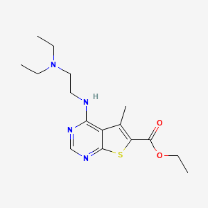 Ethyl 4-[2-(diethylamino)ethylamino]-5-methylthieno[2,3-d]pyrimidine-6-carboxylate