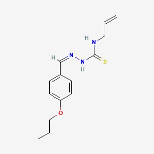 1-prop-2-enyl-3-[(Z)-(4-propoxyphenyl)methylideneamino]thiourea