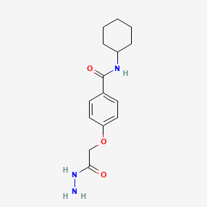 N-cyclohexyl-4-(2-hydrazinyl-2-oxoethoxy)benzamide