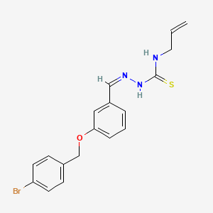 (1Z,N'Z)-N-allyl-N'-(3-((4-bromobenzyl)oxy)benzylidene)carbamohydrazonothioic acid