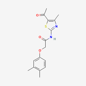 N-(5-acetyl-4-methyl-1,3-thiazol-2-yl)-2-(3,4-dimethylphenoxy)acetamide