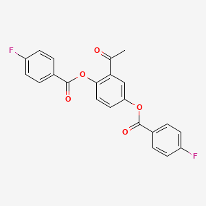 2-Acetyl-1,4-phenylene bis(4-fluorobenzoate)