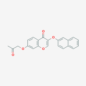 3-(naphthalen-2-yloxy)-7-(2-oxopropoxy)-4H-chromen-4-one