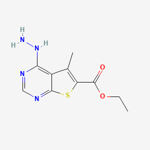 Ethyl 4-hydrazinyl-5-methylthieno[2,3-d]pyrimidine-6-carboxylate