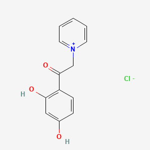 1-[2-(2,4-Dihydroxyphenyl)-2-oxoethyl]pyridin-1-iumchloride