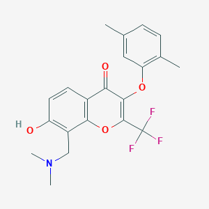 8-[(Dimethylamino)methyl]-3-(2,5-dimethylphenoxy)-7-hydroxy-2-(trifluoromethyl)chromen-4-one