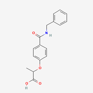 2-[4-(Benzylcarbamoyl)phenoxy]propanoic acid