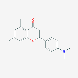 molecular formula C19H21NO2 B7746831 2-(4-(Dimethylamino)phenyl)-5,7-dimethylchroman-4-one 