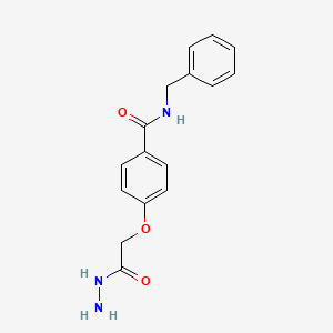 molecular formula C16H17N3O3 B7747184 N-benzyl-4-(2-hydrazinyl-2-oxoethoxy)benzamide 