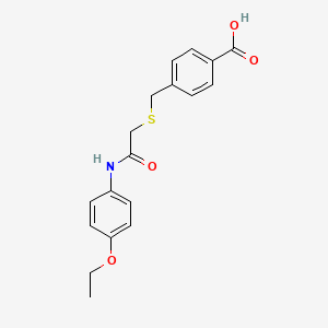 molecular formula C18H19NO4S B7747205 4-[({[(4-Ethoxyphenyl)carbamoyl]methyl}sulfanyl)methyl]benzoicacid 