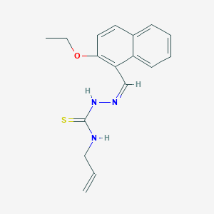 molecular formula C17H19N3OS B7747540 1-[(Z)-(2-ethoxynaphthalen-1-yl)methylideneamino]-3-prop-2-enylthiourea 