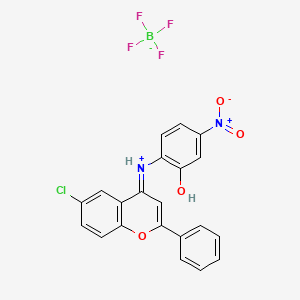 molecular formula C21H14BClF4N2O4 B7747647 CID 119075339 