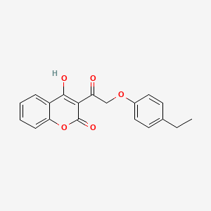 molecular formula C19H16O5 B7748110 3-[(4-ethylphenoxy)acetyl]-4-hydroxy-2H-chromen-2-one 