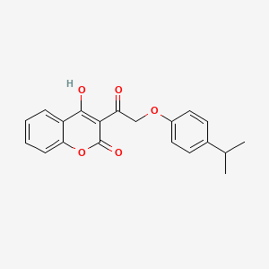 molecular formula C20H18O5 B7748122 4-Hydroxy-3-[2-(4-propan-2-ylphenoxy)acetyl]chromen-2-one 