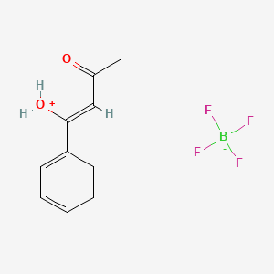 molecular formula C10H11BF4O2 B7748243 [(Z)-3-oxo-1-phenylbut-1-enyl]oxidanium;tetrafluoroborate 