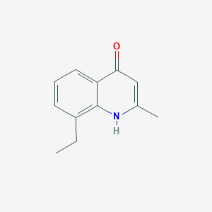 molecular formula C12H13NO B7748264 8-Ethyl-2-methylquinolin-4-ol CAS No. 62510-41-2