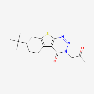 molecular formula C16H21N3O2S B7748447 7-tert-butyl-3-(2-oxopropyl)-5,6,7,8-tetrahydro[1]benzothieno[2,3-d][1,2,3]triazin-4(3H)-one 