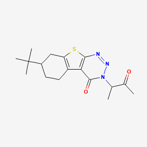 7-(tert-butyl)-3-(3-oxobutan-2-yl)-5,6,7,8-tetrahydrobenzo[4,5]thieno[2,3-d][1,2,3]triazin-4(3H)-one
