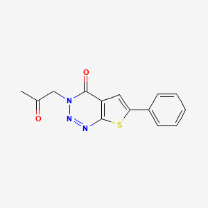 molecular formula C14H11N3O2S B7748457 3-(2-oxopropyl)-6-phenylthieno[2,3-d][1,2,3]triazin-4(3H)-one 