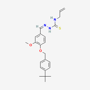 molecular formula C23H29N3O2S B7748571 1-[(Z)-[4-[(4-tert-butylphenyl)methoxy]-3-methoxyphenyl]methylideneamino]-3-prop-2-enylthiourea 