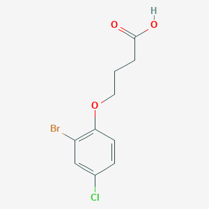 molecular formula C10H10BrClO3 B7749298 4-(2-Bromo-4-chlorophenoxy)butanoic acid 