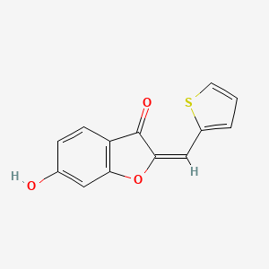 molecular formula C13H8O3S B7749328 6-Hydroxy-2-(2-thienylmethylene)benzo[b]furan-3-one 
