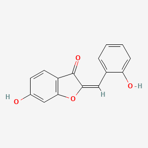 molecular formula C15H10O4 B7749338 6-Hydroxy-2-(2-hydroxybenzylidene)-1-benzofuran-3(2H)-one 