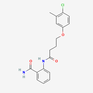 molecular formula C18H19ClN2O3 B7749342 2-(4-(4-Chloro-3-methylphenoxy)butanamido)benzamide 