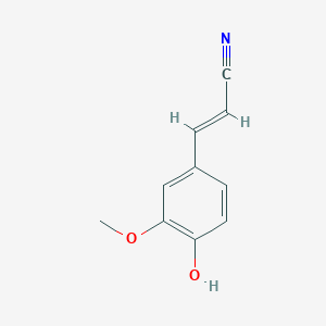 molecular formula C10H9NO2 B7749347 3-(3-Methoxy-4-hydroxyphenyl)acrylonitrile 