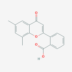 molecular formula C18H14O4 B7749406 2-(6,8-dimethyl-4-oxo-4H-chromen-2-yl)benzoic acid 