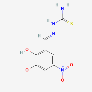 [[(E)-(5-methoxy-3-nitro-6-oxocyclohexa-2,4-dien-1-ylidene)methyl]amino]thiourea