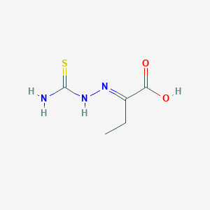 molecular formula C5H9N3O2S B7749717 (E)-2-((Z)-(amino(mercapto)methylene)hydrazono)butanoic acid 