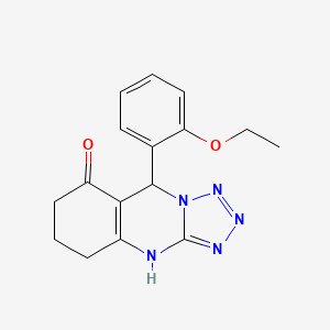 molecular formula C16H17N5O2 B7749930 9-(2-ethoxyphenyl)-5,6,7,9-tetrahydrotetrazolo[5,1-b]quinazolin-8(4H)-one 
