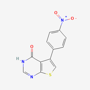 molecular formula C12H7N3O3S B7750040 5-(4-nitrophenyl)-3H-thieno[2,3-d]pyrimidin-4-one 
