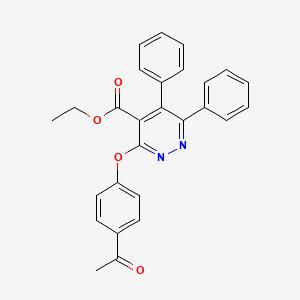 Ethyl 3-(4-acetylphenoxy)-5,6-diphenylpyridazine-4-carboxylate