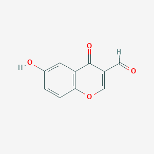 molecular formula C10H6O4 B7750087 6-Hydroxy-4-oxochromene-3-carbaldehyde CAS No. 69155-75-5