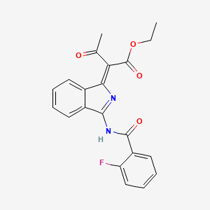 molecular formula C21H17FN2O4 B7750271 CID 1629808 