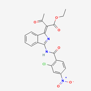molecular formula C21H16ClN3O6 B7750289 CID 1629828 
