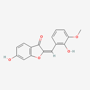 molecular formula C16H12O5 B7750432 2-[(E)-2-Hydroxy-3-methoxybenzylidene]-6-hydroxybenzofuran-3(2H)-one 