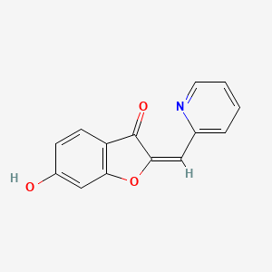 molecular formula C14H9NO3 B7750440 (E)-6-hydroxy-2-(pyridin-2-ylmethylene)benzofuran-3(2H)-one 