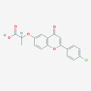 2-((2-(4-chlorophenyl)-4-oxo-4H-chromen-6-yl)oxy)propanoic acid