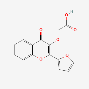 molecular formula C15H10O6 B7750581 2-{[2-(furan-2-yl)-4-oxo-4H-chromen-3-yl]oxy}aceticacid 