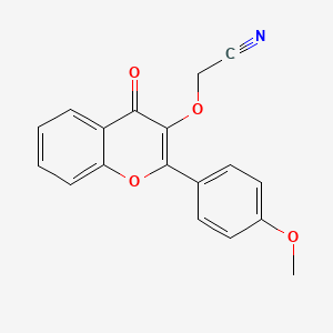 2-[2-(4-Methoxyphenyl)-4-oxochromen-3-yl]oxyacetonitrile