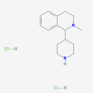 molecular formula C15H24Cl2N2 B7750641 2-Methyl-1-(piperidin-4-yl)-1,2,3,4-tetrahydroisoquinoline dihydrochloride 