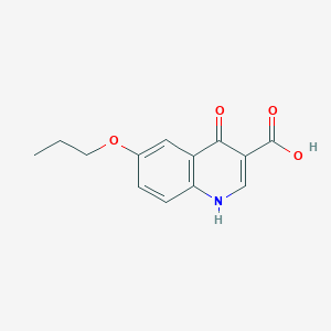 molecular formula C13H13NO4 B7750795 4-Hydroxy-6-propoxyquinoline-3-carboxylic acid CAS No. 111185-92-3