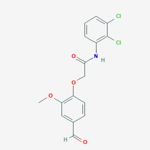 molecular formula C16H13Cl2NO4 B7750942 N-(2,3-dichlorophenyl)-2-(4-formyl-2-methoxyphenoxy)acetamide 