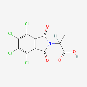 molecular formula C11H5Cl4NO4 B7750949 2-(4,5,6,7-tetrachloro-1,3-dioxo-2,3-dihydro-1H-isoindol-2-yl)propanoic acid 