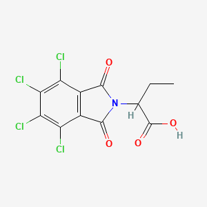 molecular formula C12H7Cl4NO4 B7750951 2-(4,5,6,7-Tetrachloro-1,3-dioxoisoindol-2-yl)butanoic acid 