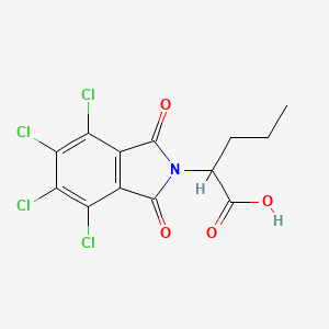 molecular formula C13H9Cl4NO4 B7750955 2-(4,5,6,7-tetrachloro-1,3-dioxo-2,3-dihydro-1H-isoindol-2-yl)pentanoicacid 